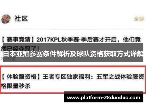 日本亚冠参赛条件解析及球队资格获取方式详解